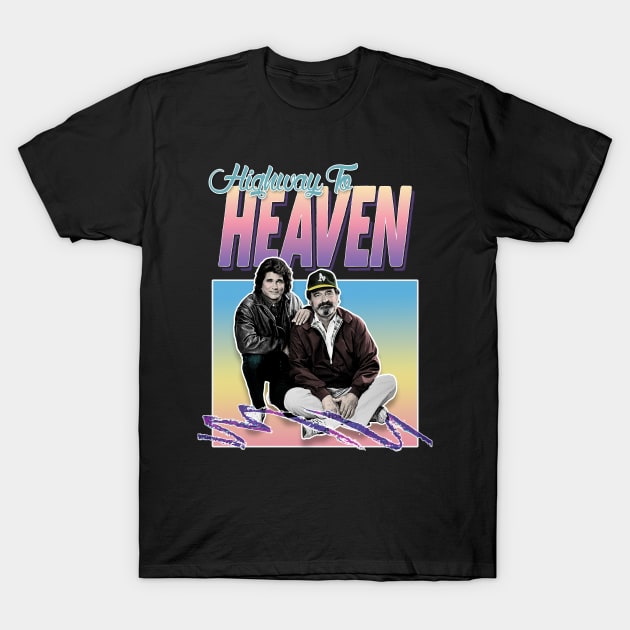 Highway To Heaven - 80s Styled Tribute Design T-Shirt by DankFutura